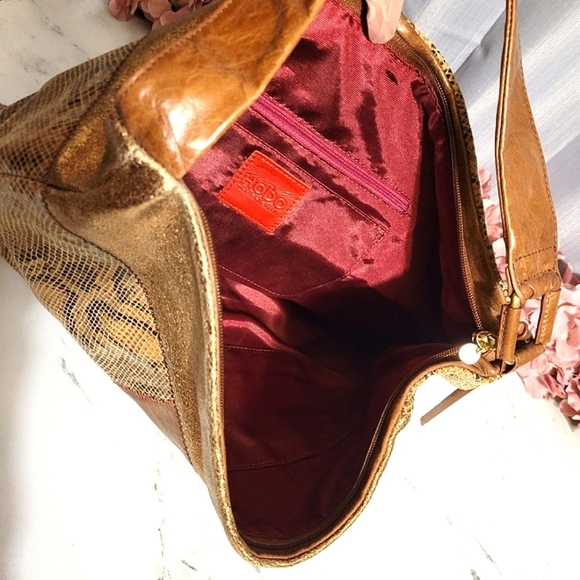 HOBO The Original Python Patchwork Extra Large Leather Shoulder Tote Bag - Picture 3 of 7